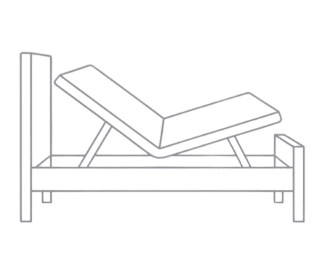 Busby mattress on an adjustable bed base