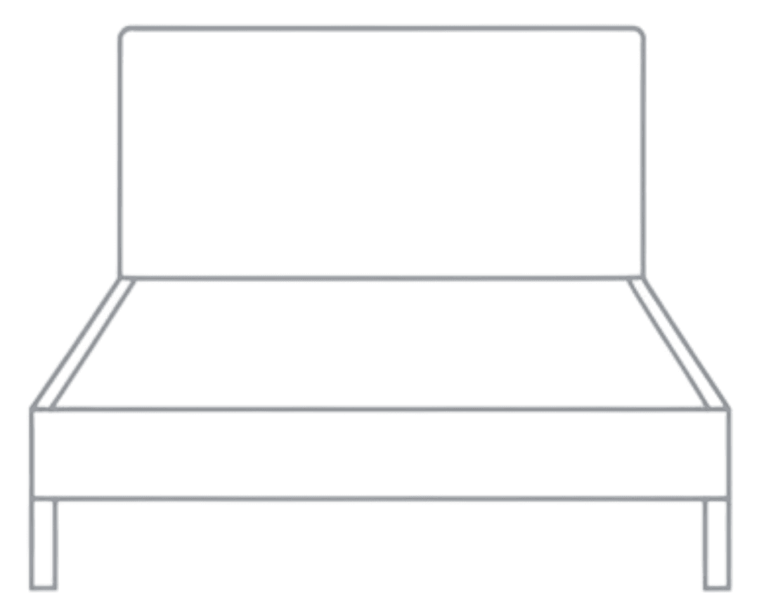 Busby mattress on a platform bed